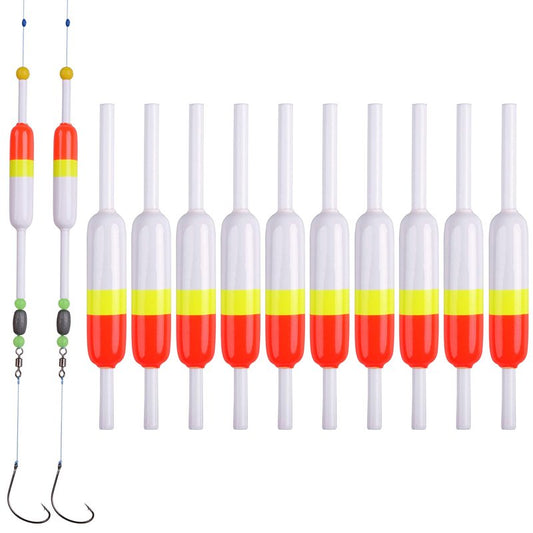 AGOOL Fishing Bobbers Floats Wood Slip Bobbers Stick Slip Floats for Crappie Panfish Walleyes Trout Bass Fishing 5/10pcs (2.44 x 0.59 x 5 inch - 10pcs)