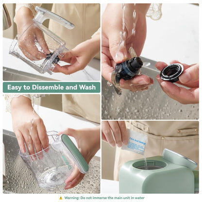 Baby Food Maker, 5 in 1 Baby Food Processor with Steaming Basket, Auto Cooking & Grinding, Touch Screen Control, Baby Steamer and Blender, Baby Food Puree Maker Warmer Mills Machine (Green)