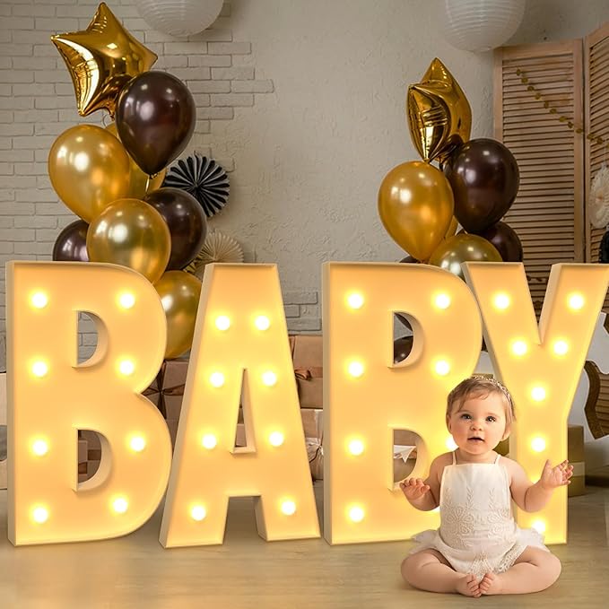 Marquee Letters 3 Feet Tall Large Light Up Letters V Happy Birthday Decorations Marry Me Engagement Party Decor Yellow Light Birthday Decorations Balloon Arch Kit Foam Sign V
