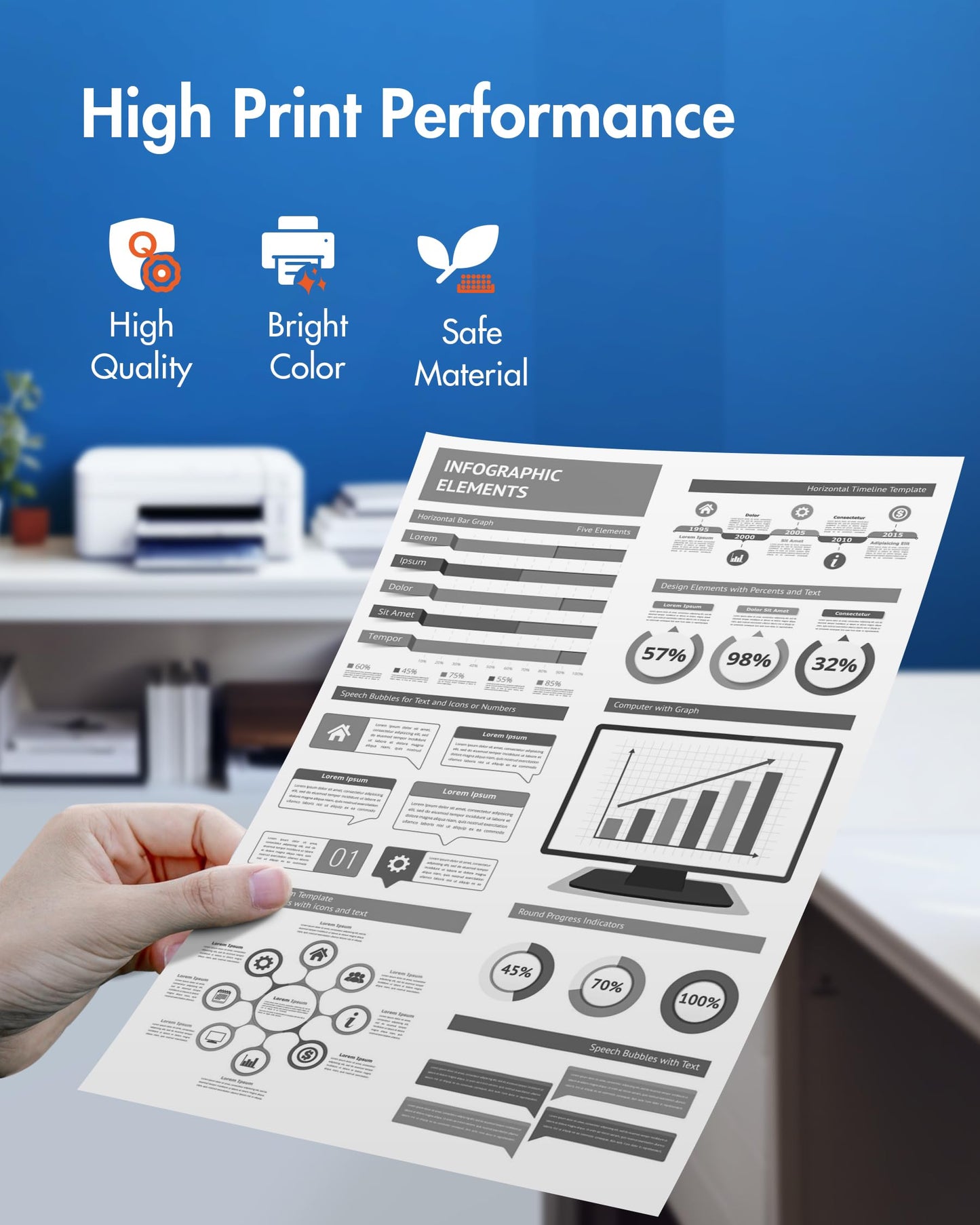 206A Black Toner Cartridge 2 Pack | Replacement for HP 206A 206X Compatible with HP Color Laserjet Pro MFP M283fdw M283cdw, M255dw, MFP M283 M255 Series | W2110A(2 Black)