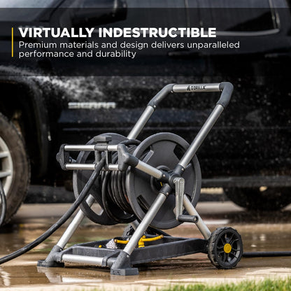 Gorilla 225’ Aluminum Zero-Rust Mobile Hose Reel