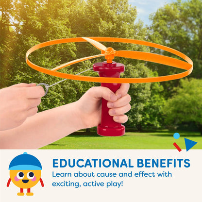 Battat – Flying Disc Toy – 2 Launchers & 4 Discs – Helicopter Playset – Outdoor Toys For Summer – 3+ Years– Skyrocopter