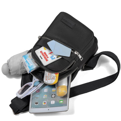 Small Sling Backpack Crossbody Sling Bag for Women, Chest Bag Daypack Fanny Pack Cross Body Bag for Outdoors Hiking Traveling - Black