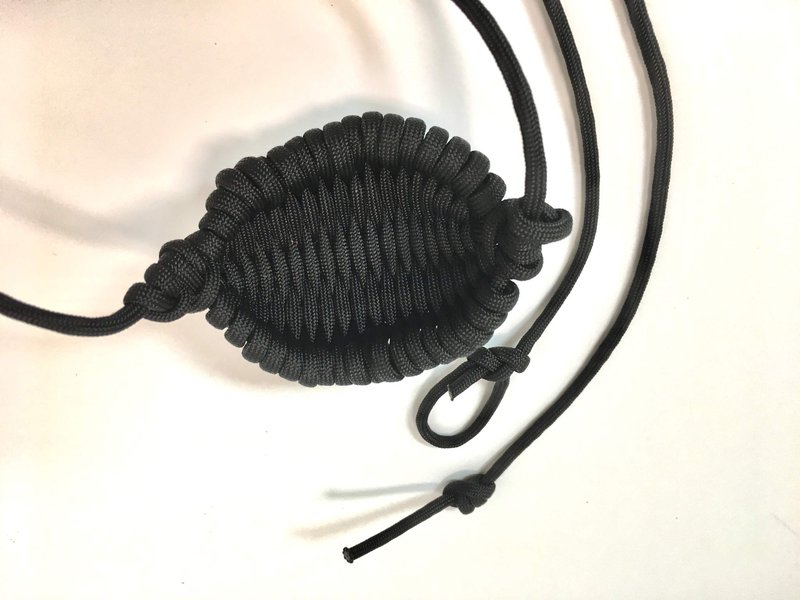 Paracord Shepherd Sling (Old-Fashioned Slingshot) Handmade by David The Shepherd (Black)