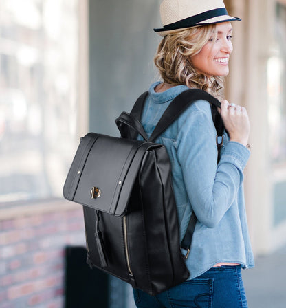 Estarer Womens Laptop Backpack 15.6“ Large PU Leather Rucksack Handbag for Work School