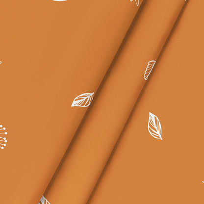 Horaldaily Fall Tablecloth 70x70 Inch Round, Thanksgiving Autumn Harvest Orange Wild Flowers Table Cover for Party Picnic Dinner Decor