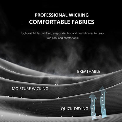 HovSiyla 5 Pack Workout Shirts for Men Athletic Running Gym Quick Dry Short Sleeve Performance Moisture Wicking T Shirt Black/Grey/White/Burgundy/Navy Blue-L