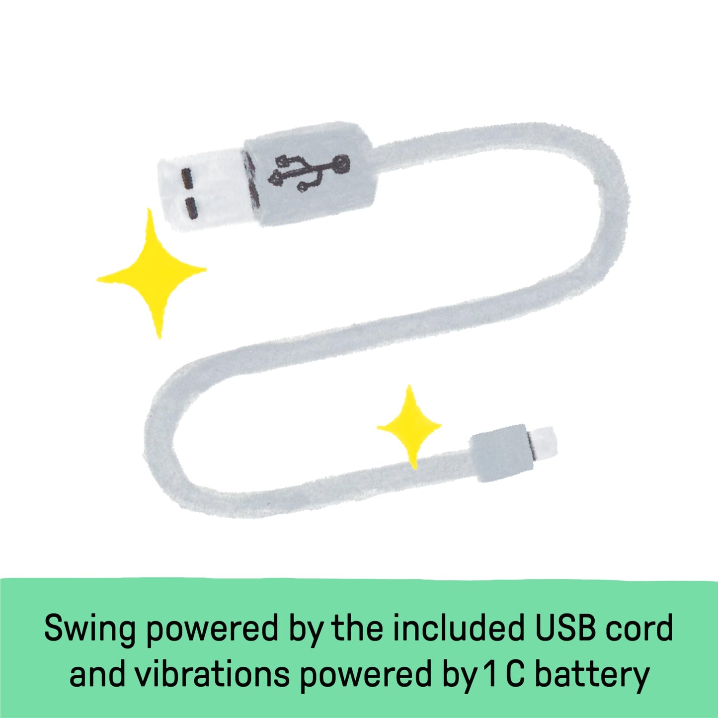 Ingenuity SimpleComfort Lightweight Compact 6-Speed Multi-Direction Baby Swing, Vibrations & Nature Sounds, 0-9 Months 6-20 lbs (Pink Cassidy)