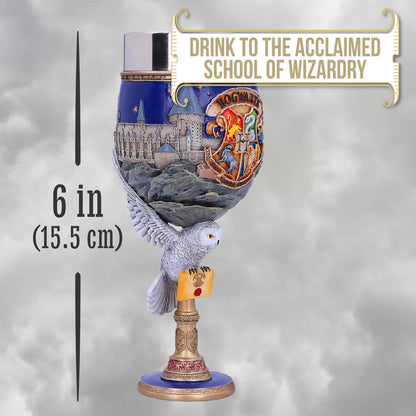 Nemesis Now Harry Potter Goblet, Hand Painted Harry Potter Collectible Chalice, Wizarding Wrold Cup, Ideal Gift for Potterheads - Hogwarts