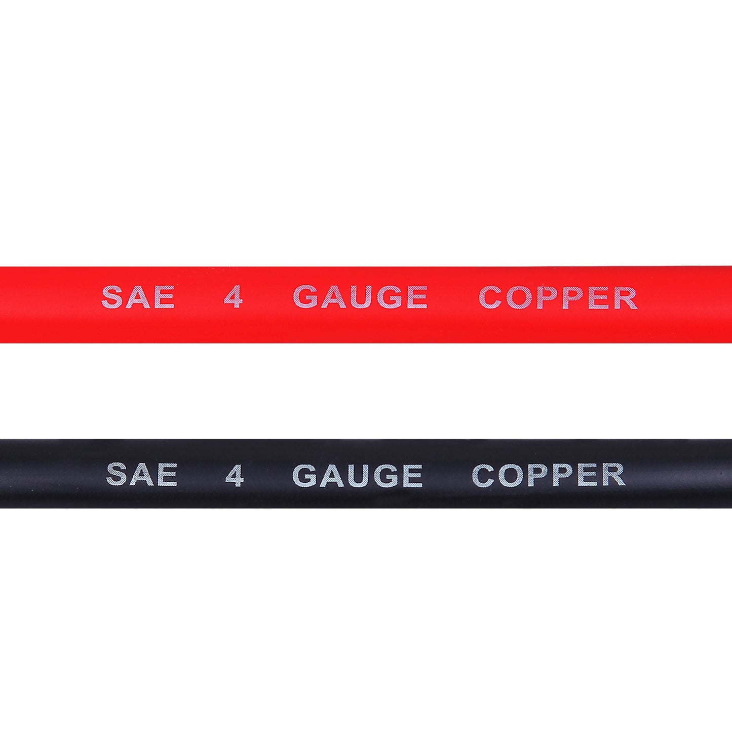 Cartman 4AWG 18-Inch Battery Inverter Cables Set, 4Gauge x 18" (1 Positive & 1 Negtive) for Car, Truck, RV, Solar