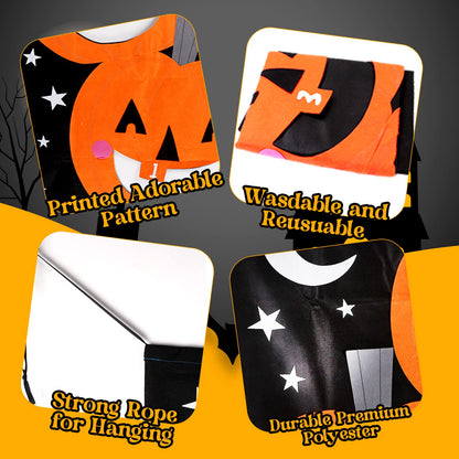 AerWo Halloween Toss Game, Pumpkin Bean Bag Toss Game with 3 Bean Bags, Kids Party Game, Perfect for Halloween Themed Party Supplies