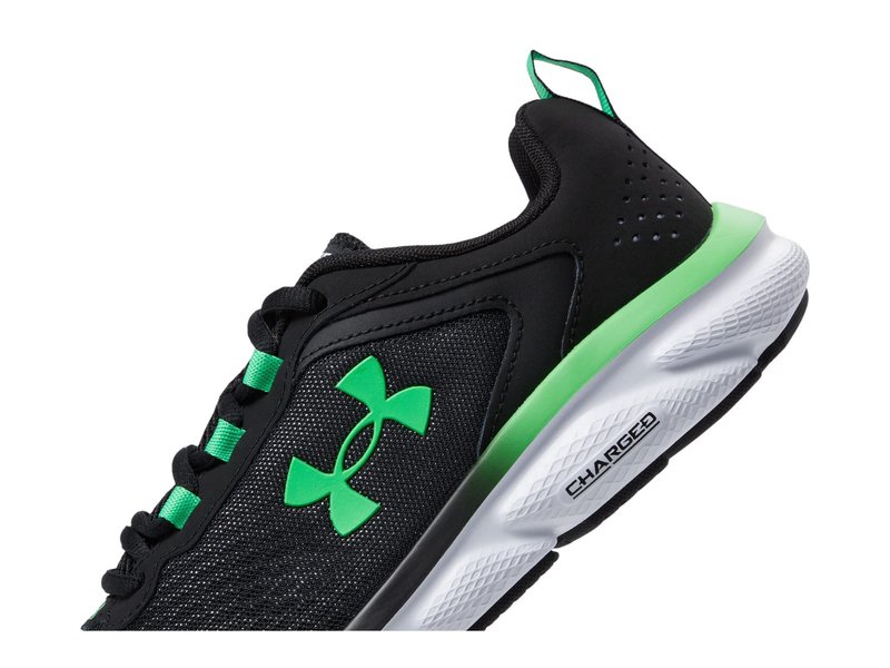 Under Armour Men's Charged Assert 9, (008) Black/Extreme Green/Extreme Green, 12.5