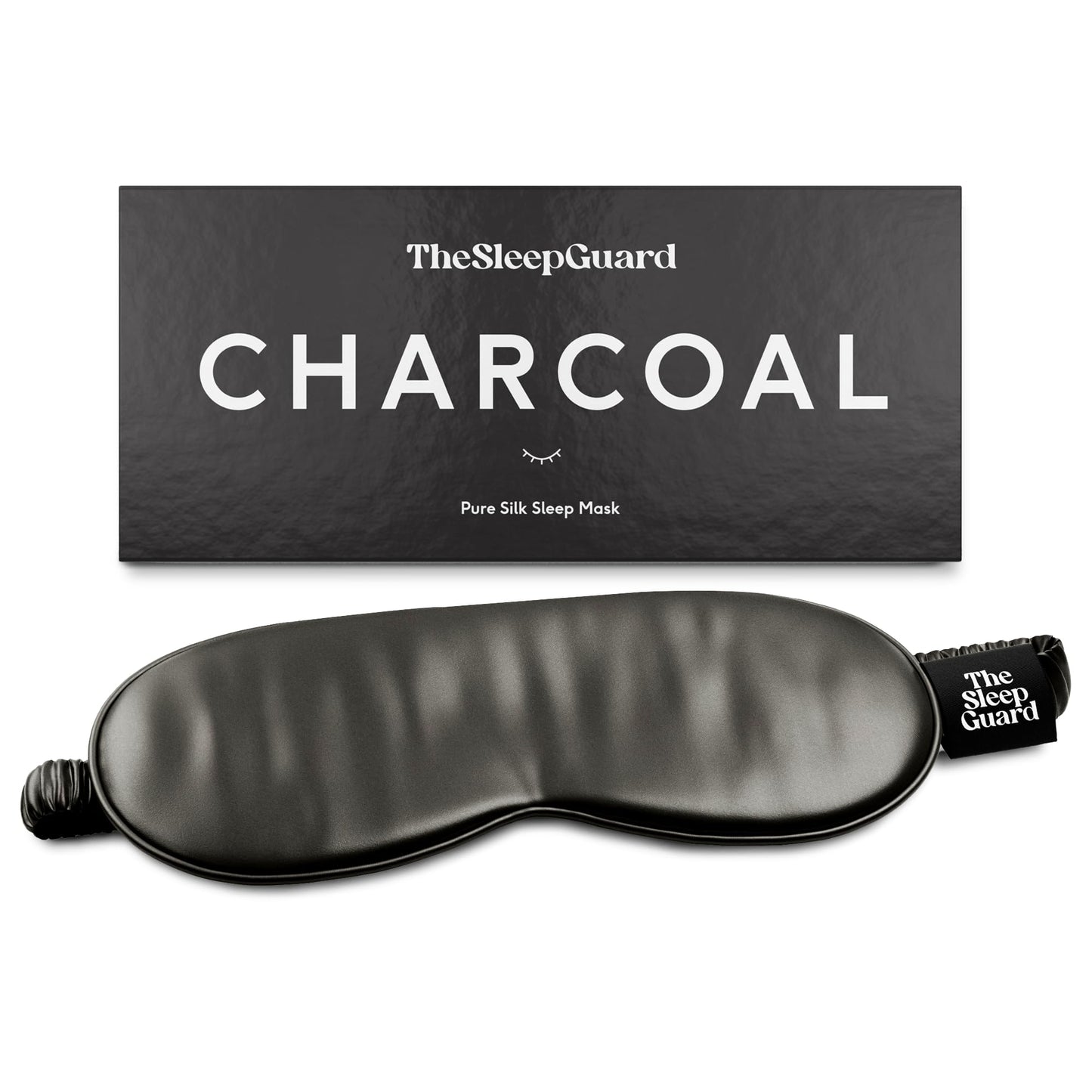 TheSleepGuard Pure Silk Sleep Mask [100% 6A Mulberry Silk, 22 Momme] Light Blocking Travel Essentials. Eye Masks for Sleeping. Black Oeko-Tex Blindfold. Eye Covers for Men & Women