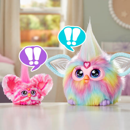 Furby Furblets - Series 3 Collectible - Bub-Lee Mini Electronic Plush Toy with Sounds for Kids, Interactive Talking Collectible, Soft to the Touch, Easter Gift, Pink