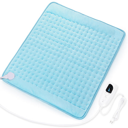 Heating Pad,Electric Heating Pads for Back,Neck,Abdomen,Moist Heating Pad for Shoulder,Knee,Arms,Legs,Dry/Moist Heat & Auto Shut Off,Birthday Gifts for Men and Women(Light Gray, 24''×12'')