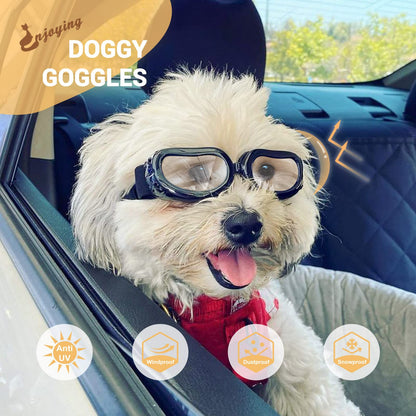 Namsan Dog Glasses, Anti-UV Protective Sunglasses for Small Dogs, Clear