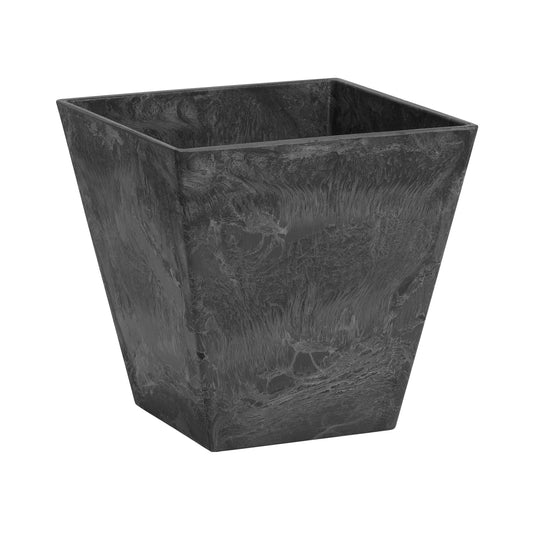 Root & Vessel 35148, Black, Ella Square Planter, 14-Inch