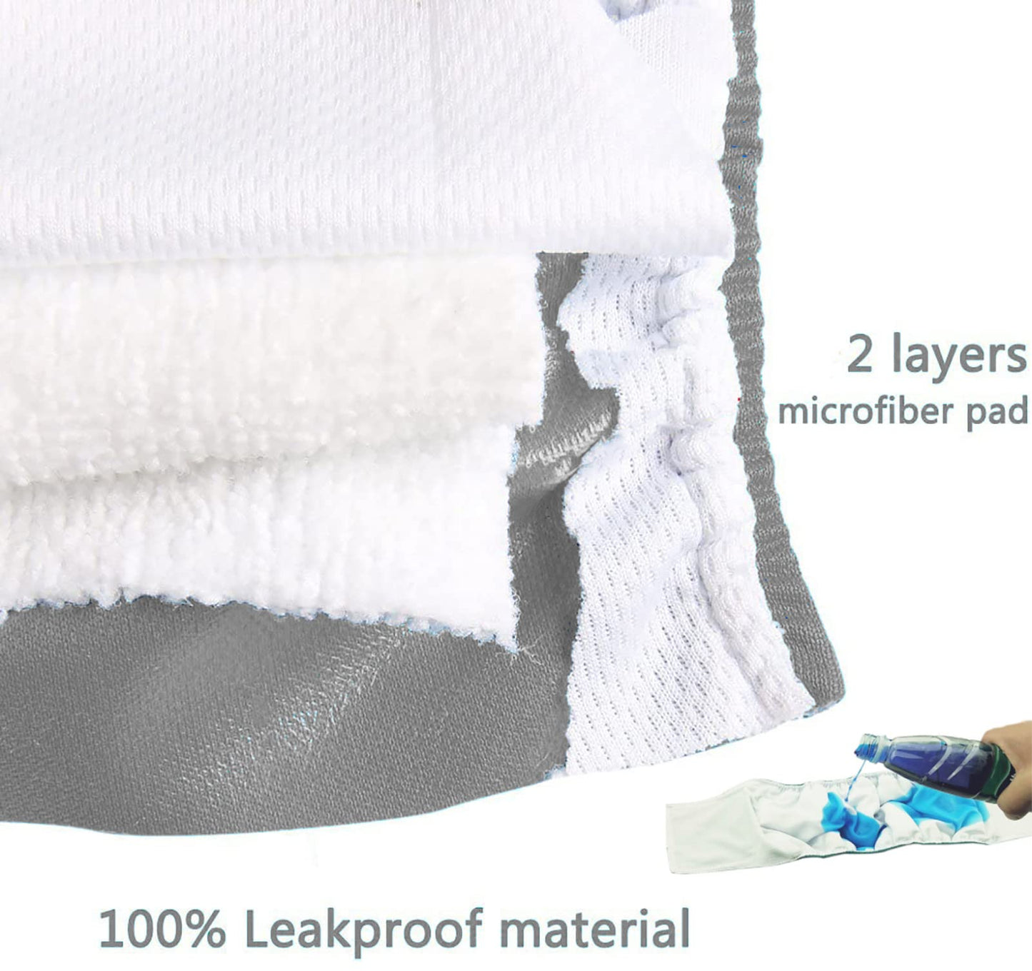 LeerKing Leakproof Dog Diapers 3 Pack Reusable Male Dog Belly Bands Nappies for Incontinence,L