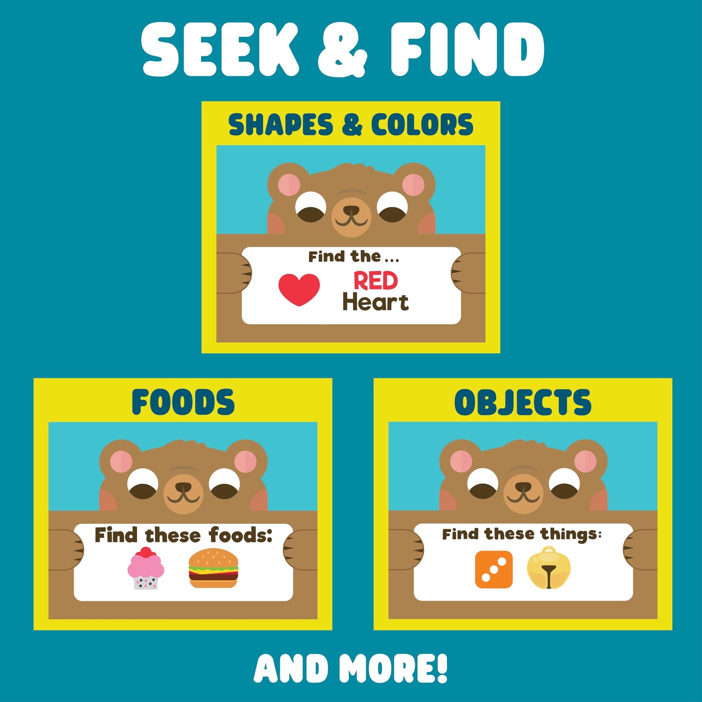 Chuckle & Roar Sensory Seek & Find Scavenger Hunt Bear
