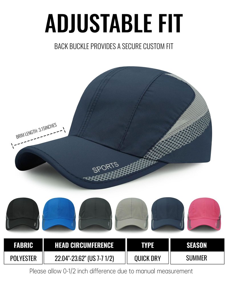 CLAPE Outdoor Sun Visor Hats Lightweight Waterproof Breathable Sports Hat UPF50+ Ultra Thin Cooling Baseball Hats