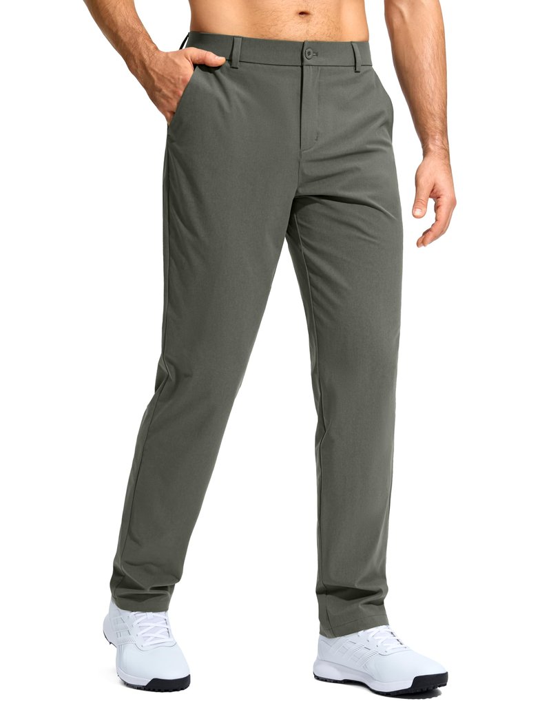 G Gradual Mens Golf Pants Stretch Dress Casual Pants 30"/32"/34" Lightweight Work Travel Slacks for Men with 4 Pockets(Sage,L32.W34)