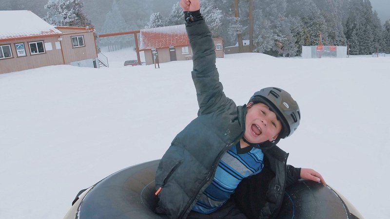 Ultimate Towable Snow Tube Sled with Heavy Duty Cover | Designed for Thrilling Winter Adventures | Made in the USA for Durability and Safety on Snowy Slopes
