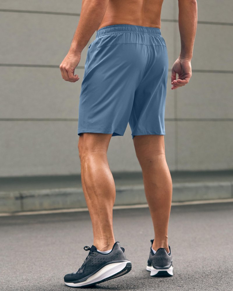 G Gradual Men's Athletic Running Shorts with Zipper Pockets Quick Dry 7"/ 5"/ 9" Workout Gym Shorts for Basketball Hiking(Federalblue,7S)