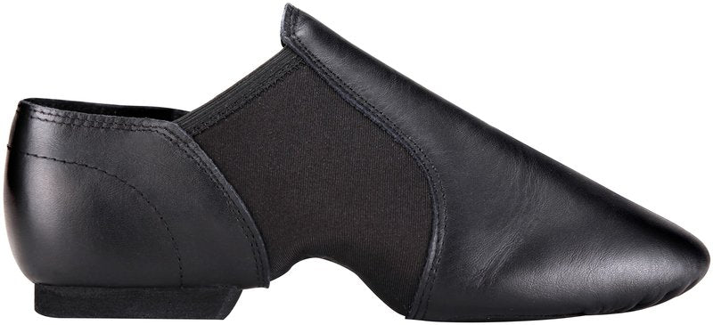 Linodes (Tent Leather Upper Jazz Shoe Slip-on for Women and Men's Dance Shoes Black 9.5M