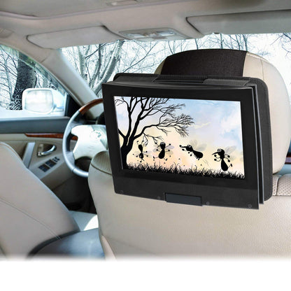 Hikig DVD Player Headrest Mount Holder - Portable DVD Player Mount for Car Back Seat Headrest - Swivel & Flip - 7 to 11 Inch