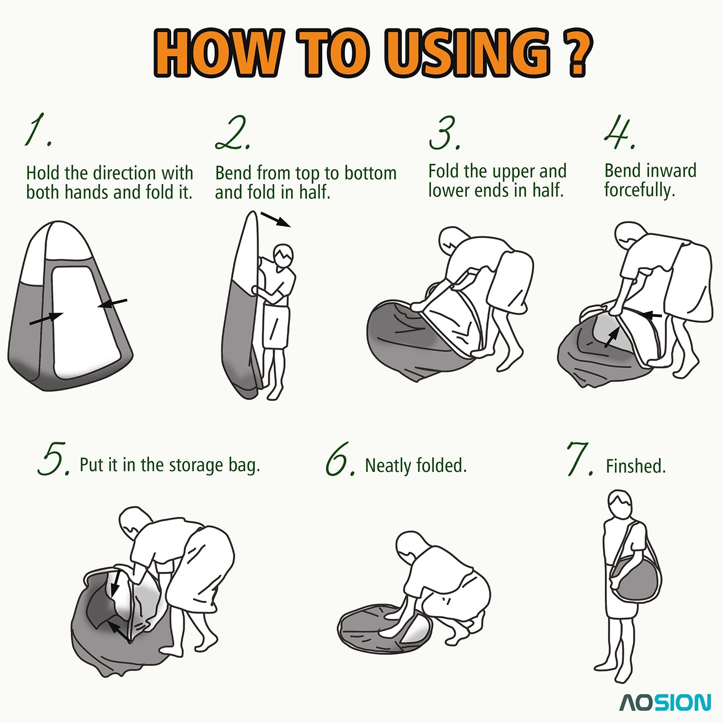 AOSION Privacy Shower Tent,Pop Up Changing Tent,Camp Bathroom Changing Dressing Room,Sun Sunshade Canopy Outdoor Rain Shelter for Camping Hiking Beach Picnic Fishing. (Black)