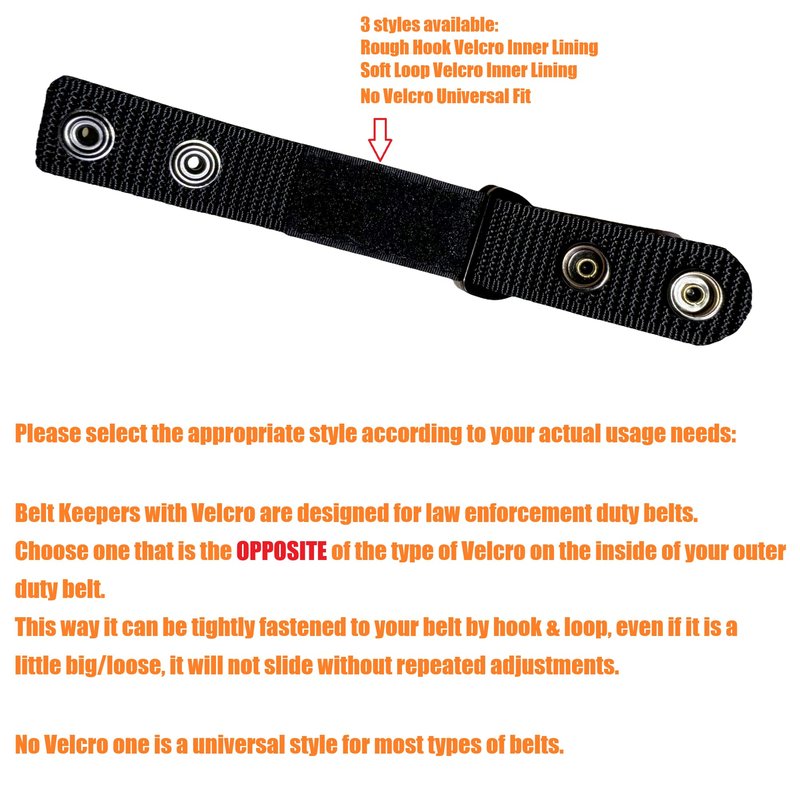 TACNEX Duty Belt Suspenders Loop Attachment with Metal Ring Nylon Tool/Utility Belt Keepers Connectors Police Harness Extenders/Adapter fit up to 2.25 inch Wide Universal Fit