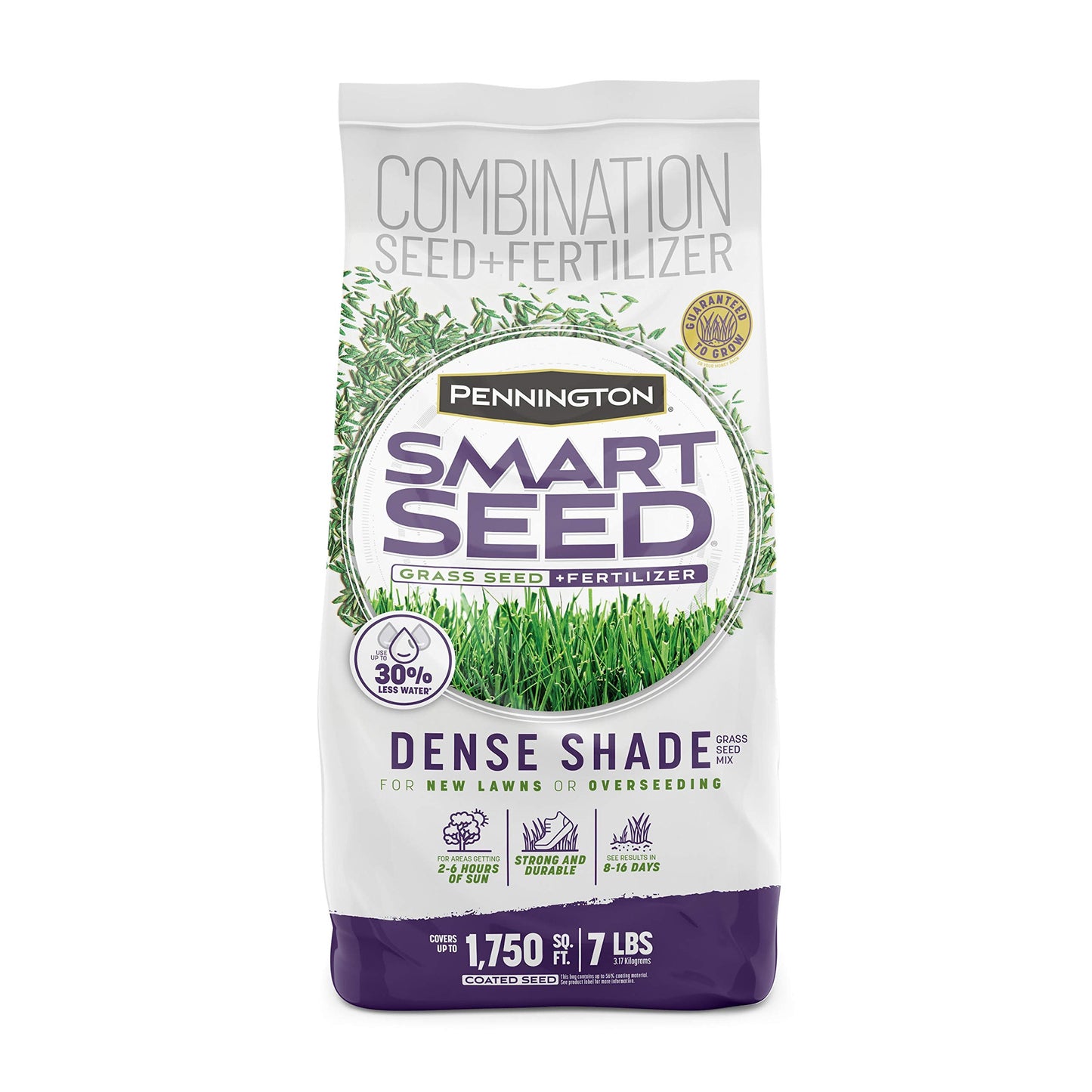 Pennington Smart Seed Dense Shade Mix, Grass Seeds for Lawn, 4/7 lb