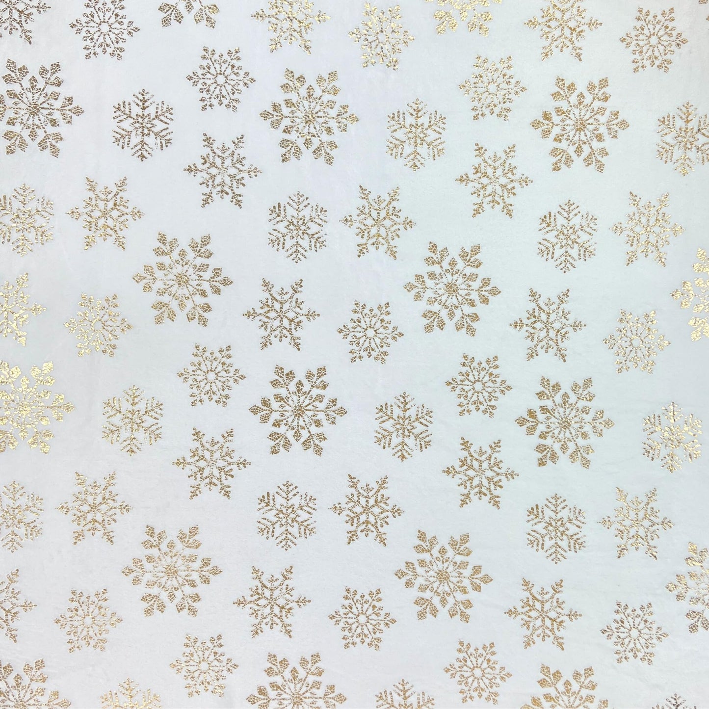 Serafina Home Christmas Holiday Throw Blanket: Velvelty Soft, Durable Fleece Accent for Bed or Couch (Golden Snowflakes, 50 x 60 inches)