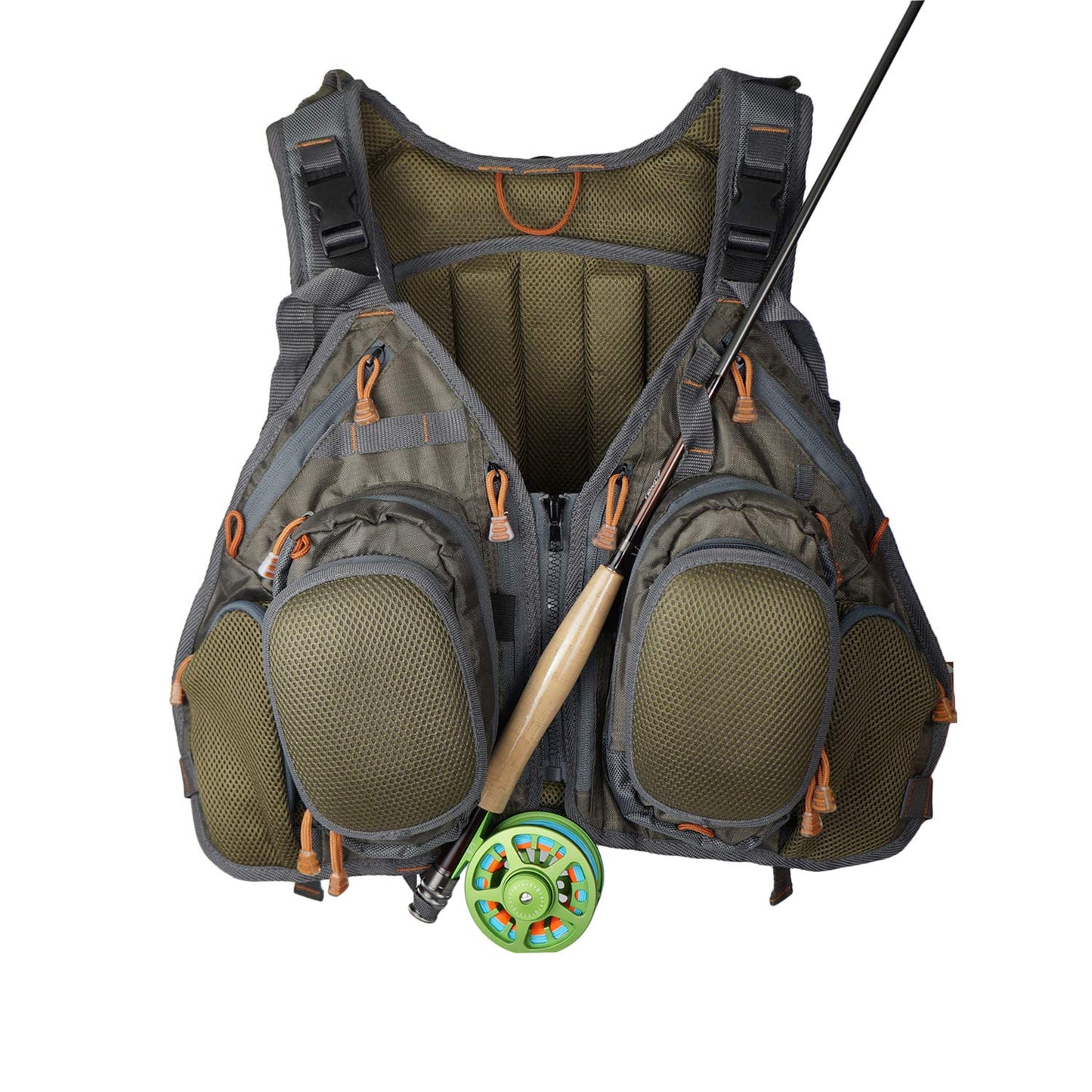 Aventik Fly Fishing Vest Backpack with Chest Pack