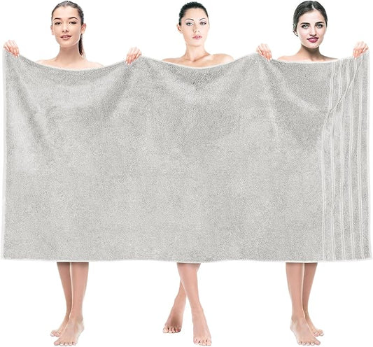 American Soft Linen 35x70 Jumbo Large Bath Towel, 600 GSM 100% Cotton Turkish