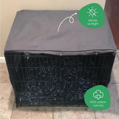 Molly Mutt Dog Crate Cover - Fits 30"x19"x21" Crate - Dog Kennel Cover - Dog Cage Cover - Medium/Large Dog Crate Cover - Puppy Crate Cover - Cover for Dog Crate - Fabric Crate Cover