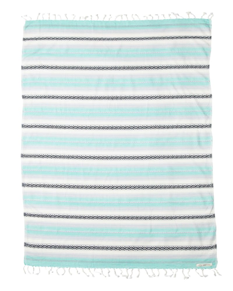 Sand Cloud Extra Large Turkish Beach Towel - Sand Resistant - 100% Organic Turkish Cotton Yarn - Quick Dry Towel for Beach, Picnic Blanket or Throw - As Seen on Shark Tank - Tie Dye (Mint Baja)