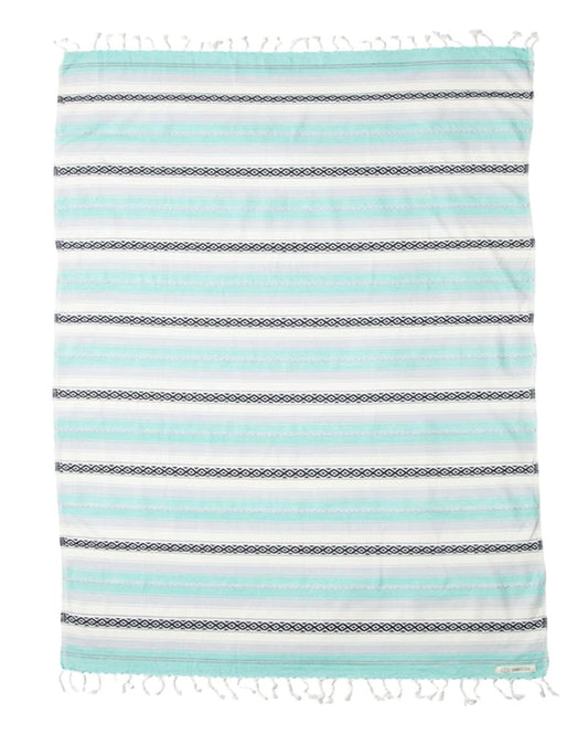 Sand Cloud Extra Large Turkish Beach Towel - Sand Resistant - 100% Organic Turkish Cotton Yarn - Quick Dry Towel for Beach, Picnic Blanket or Throw - As Seen on Shark Tank - Tie Dye (Mint Baja)