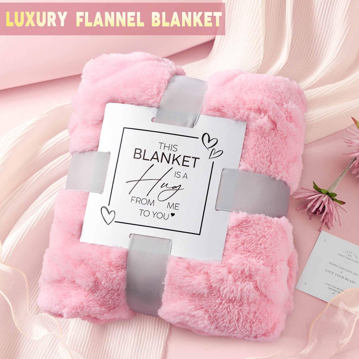 Valentines Day Gifts for Her Wife Girlfriend Women, Self Care Get Well Soon Gifts, Luxury Rose Spa Bath Gift Basket - Unique Birthday Christmas Mothers Day for Mom Grandma Daughter
