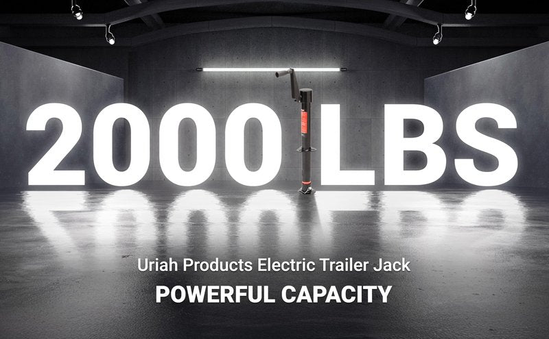 Aluma-Tow UC200020 Trailer Jack 2000 lbs., Power Tongue Jack, A-Frame, Heavy Duty Swivel Boat Trailer Jack, Manual Crank Handle, 9"-23" for Lifting Trailers, Campers & RVs & Boats