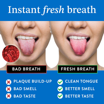 Mouthology Tongue Scraper for Adults (2 Pack), Reduce Bad Breath, Metal Tongue Scraper, Tongue Cleaner, Tongue Scraper, Stainless Steel Tongue Scraper, Tongue Cleaner for Adults, Tongue Scrubber