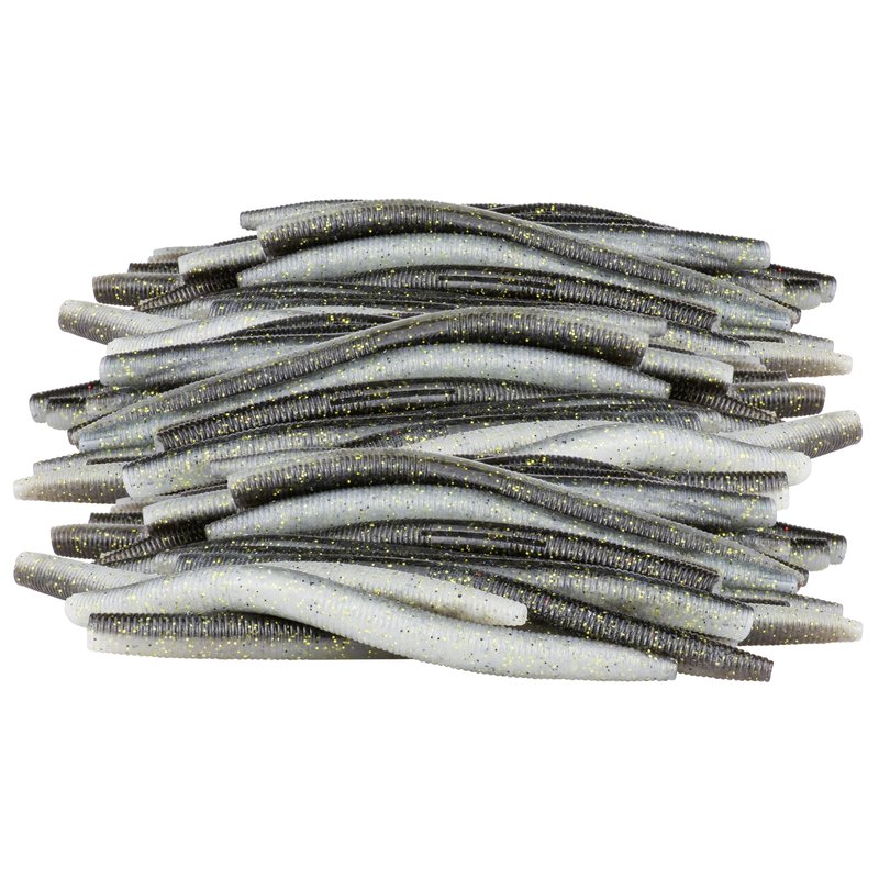 PROBITE Soft Fishing Worm 100PCS, 3/4/5/6" Mega Value Pack Senko Style Soft Lures for Bass, Plastic Worm Stick Baits, Multicolor, Cost-Effective Fishing Gift