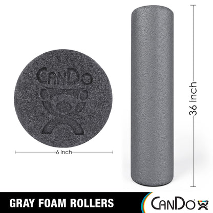 CanDo-30-2500 Plus Foam Roller, 6" X 36", Round