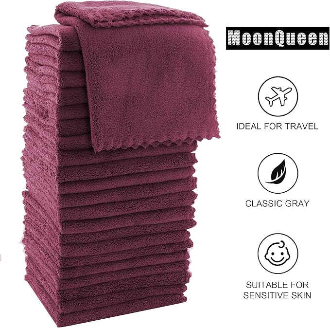 MOONQUEEN Ultra Soft Premium Washcloths Set