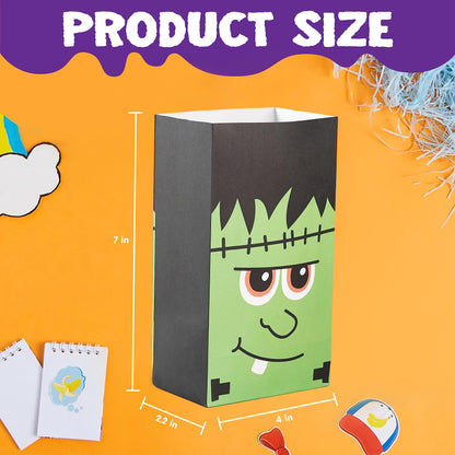 JOYIN 60 PCS Halloween Treat Bags, Goodie and Candy Bags with Stickers Party Supplies Trick or Treat for Kids Halloween Party Favors Exchange, Holiday Pastries Supplies