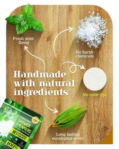 Shower Steamers Aromatherapy POPCHOSE 16 Pack Eucalyptus for Shower, Birthday Christmas Gifts Stocking Stuffers for Adults Her Mom Him, Quick Relief Nasal Congestion, Home SPA & Self Care Relaxation
