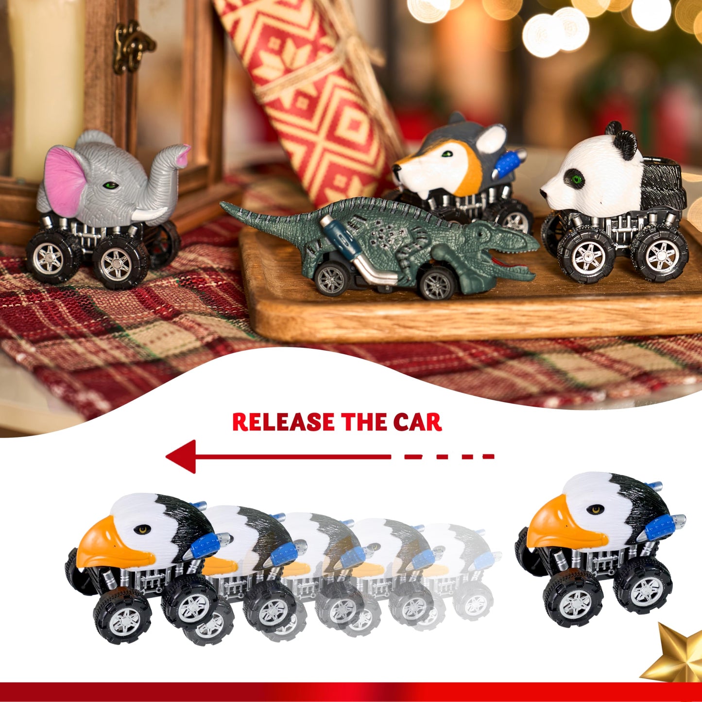 JOYIN 2025 Christmas Advent Calendar, 24 Days Countdown Calendar Toys with Monster Truck Toys, Christmas Party Favor Gifts, Xmas Countdown, Xmas Gift Classroom Prizes