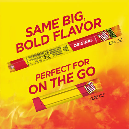 Slim Jim Smoked Meat Sticks, Original Flavor, 6g Protein Per Serving, Snack Size, Lunchbox Snack, 0.28 oz. (46 Count)