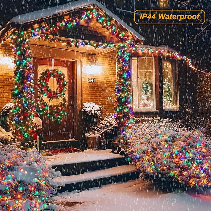 Cool White String Lights Battery Powered, 2 Pack Total 33 FT 100 LED Christmas String Lights for Indoor Outdoor Decoration, Twinkle Fairy Light for Classroom Dorm Bedroom Decoration