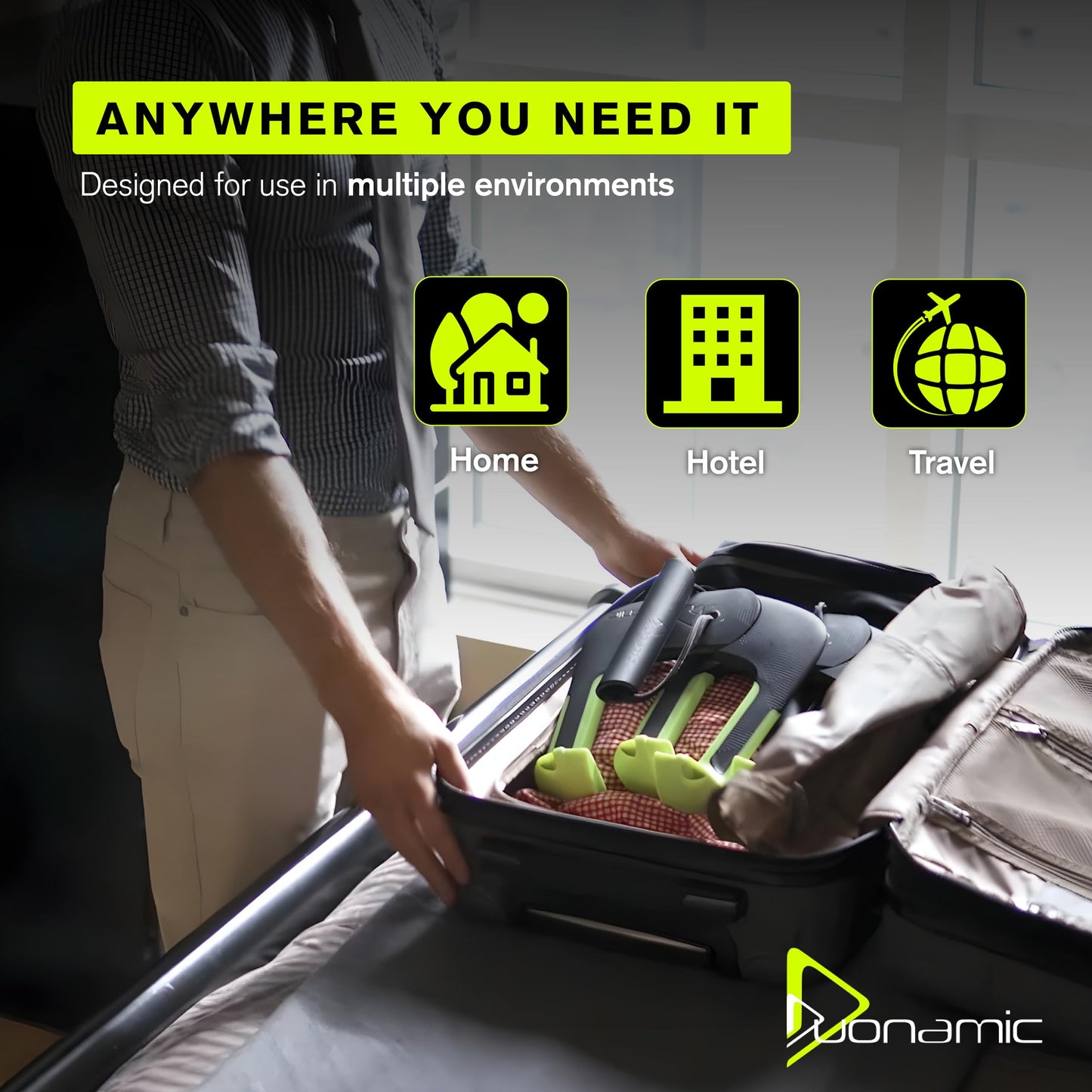 Duonamic Eleviia: World’s Best Portable Pullup Bar | Doorway Pull Up Bar For Home, Workplace or Travel | Exercise and Transform Yourself on Your Own Terms | Safe and Most Portable Way to Exercise